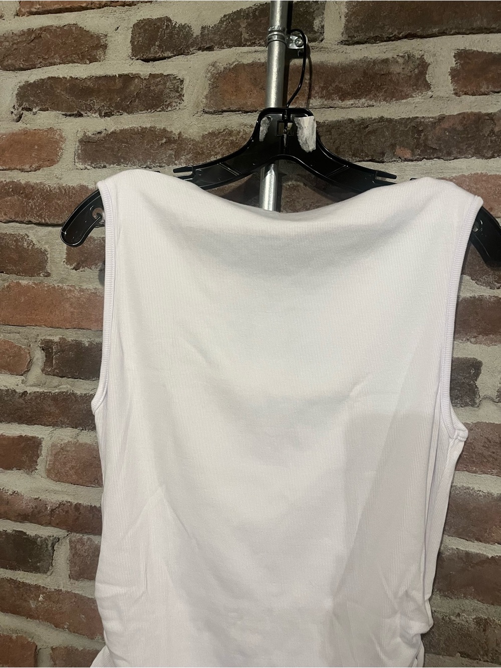 Michael Stars White Coco Ruched Tank - Picture 4 of 14